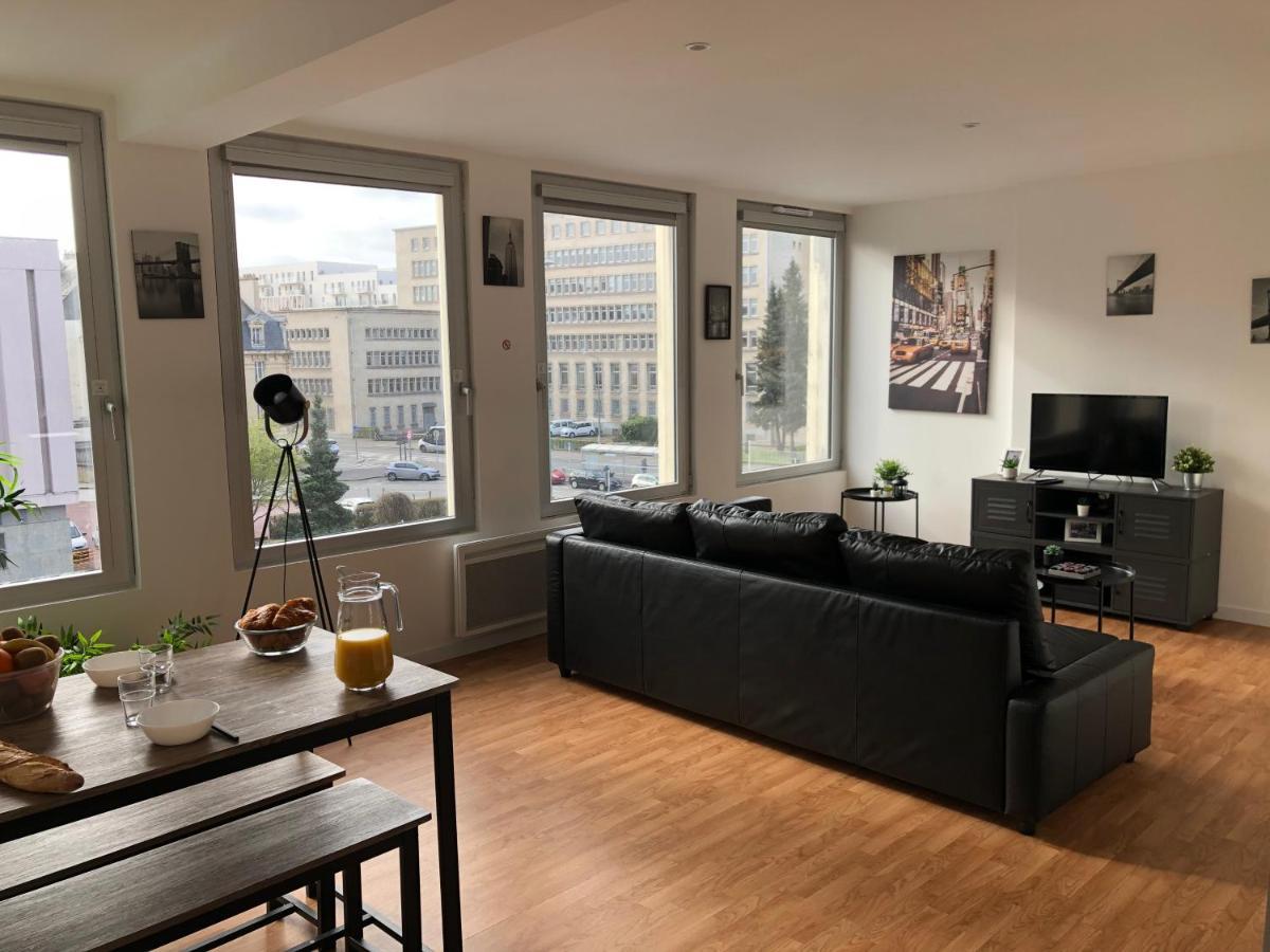 Hyper Centre - Wifi Fibre Gratuit - Jergweloh - Le New Yorkais Lägenhet Caen Exteriör bild